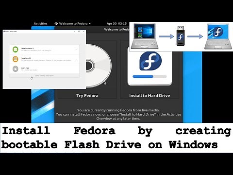 Remove Windows and Install Fedora using flash drive