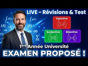 LIVE | Injectives, Surjectives et Bijectives | Application réciproque | Sujet d’examen (L1)