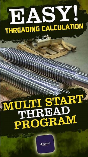Multi Start Thread in CNC | TSC CNC Calculator App Tutorial #cncintamil #tsrcnc #shorts