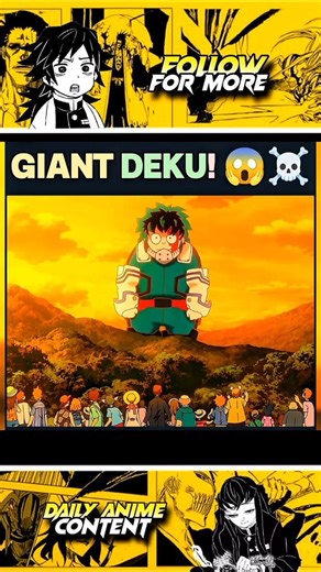 GIANT DEKU APPEARS!😱☠️ #myheroacademia #edit #mha #amv #anime