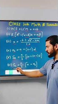 Memorize All Class 10th Maths Formulas (Quick & Easy)