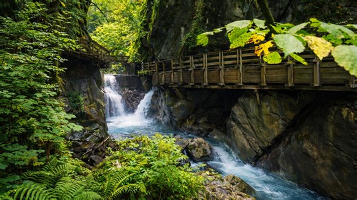 Seisenbergklamm Austria hiking through the beautiful gorge (4K)
