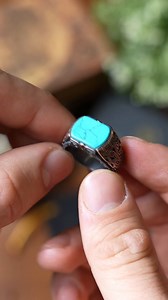 The deep patina of oxidized silver pairs with vibrant turquoise for a look that stands out with purpose. | Ottasilver