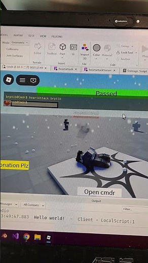 Heart Attack with Cmdr🫀 - Roblox studio🤖