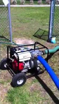How to aerate a cesspool with a trash pump