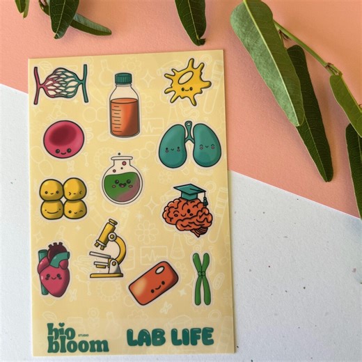 Lab Life – Science Sticker Sheet - Etsy
