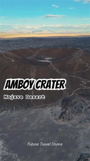 Amboy Crater California USA 🇺🇸 drone video #volcaniccrater #mojavedesert