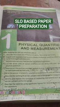 SLO Based Question 3 | Class 9 Physics Chapter 1 #slo #class9 #slobasedquestions #class9physics