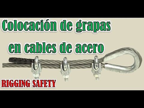 COLOCACIÓN DE GRAPAS EN CABLES DE ACERO