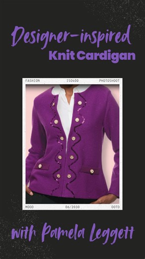 ✨ Create your own designer cardigan jacket! ✨ Learn how to turn a...