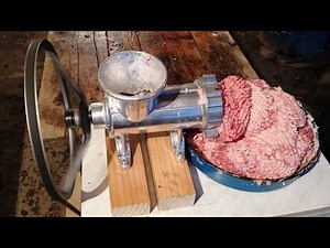 Homemade MEAT GRINDER Machine !?