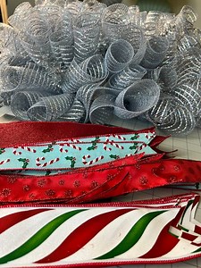 4.3K views · 59 reactions | Let’s get those ribbon tails attached to a Xmas in July deco mesh wreath today! | The Wreath Creator | Facebook