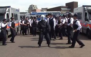 213K views · 4K reactions | Metropolitan Police Service trainees take part in the Running Man Challenge. #RunningManChallenge. | The Telegraph | Facebook