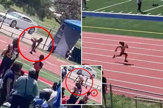 Little girl runner stuns crowd by winning race — after going back for her lost shoe