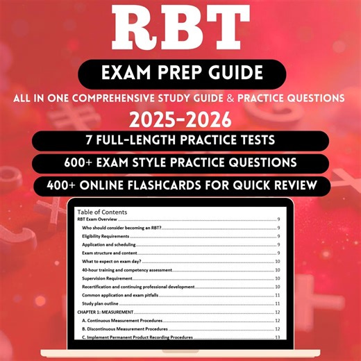 RBT Study Guide 2026 | Rbt Exam | 3rd Edition Rbt Study Bundle | Rbt Task List Study Guide | Rbt Study | Rbt Practice Exam | Rbt Flashcards - Etsy Canada