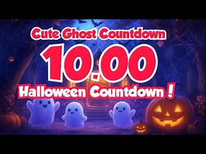 10-Minute Cute Ghost Timer – Spooky Fun Halloween Countdown! 👻🎃