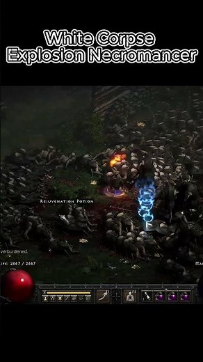 White Rune Word Corpse Explosion Necromancer #diablo2resurrectedbuild #fastleveling #diablo2r