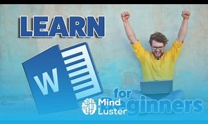 Mind Luster - Learn Microsoft Word Tutorial Beginners Level 1
