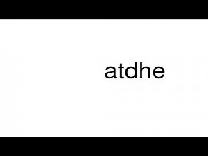 How to pronounce atdhe