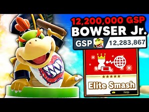 This is what a 12,000,000 GSP Bowser Jr. looks like in Elite Smash