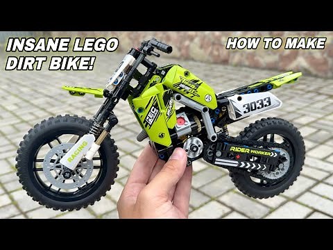 Building a LEGO Motocross Bike Step by Step - INSANE LEGO DIRT BIKE – It Actually Works!