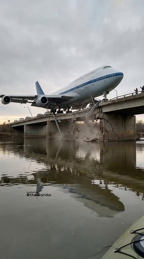 Passenger Plane Accident on Bridge Caught on Camera
