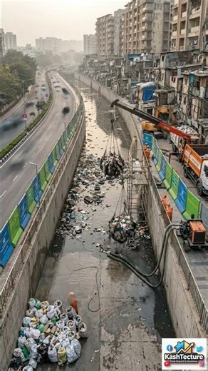 From Garbage Canal to Beautiful Riverfront 😱 | Amazing City Transformation #beforeandafter #landscap