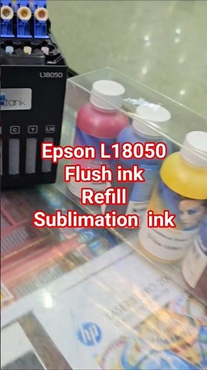 flush ink and refill ink #sublimation #epson #inkflush #L18050 #inktank #qualityink
