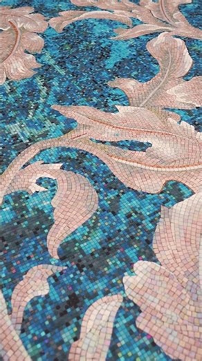 Victorian-Inspired Acanthus Leaf Mosaic | MEC Artworks