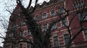 Historic Red-brick Building Intricate Yellow Accents Stock Footage Video (100% Royalty-free) 3707708619 | Shutterstock