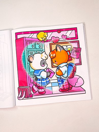 Secret Love Coloring Tutorial with Marker Drawings