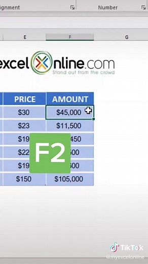 How To Edit Active Cell - Myexcelonline #excel #howto #excelshortcuts #fup #myexcelonline #tips #cheatsheets #exceltips #edit #active #cell