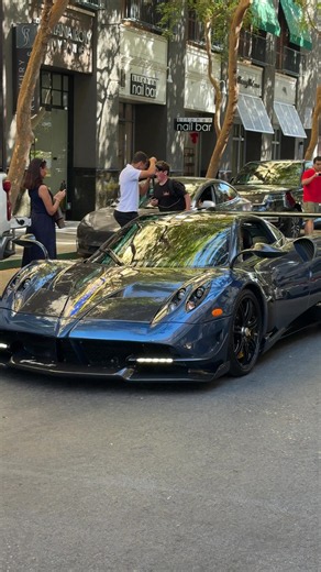 Hypercars Rolling Down Santana Row — Pagani Huayra & Lamborghinis