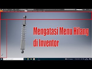 Cara Memunculkan Menu Bar Autodesk Inventor Yang Hilang