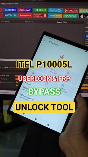 itel P10005L Userlock & FRP Bypass UnlockTool | 100% Done #foryou #shorts #itel