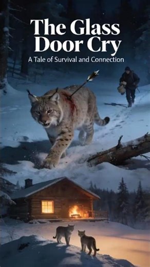 THE GLASS DOOR CRY - A wounded lynx stood at the glass, crying for help. #wildliferescue #filmai