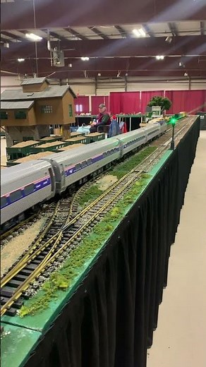 Model Railroading at Its Finest #GScale #ModelTrains #Amtrak