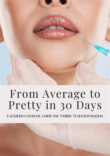 Injectables Guide, From Average to Pretty in 30 Days, Beauty Investment, Facial Glow Up - Etsy Canada