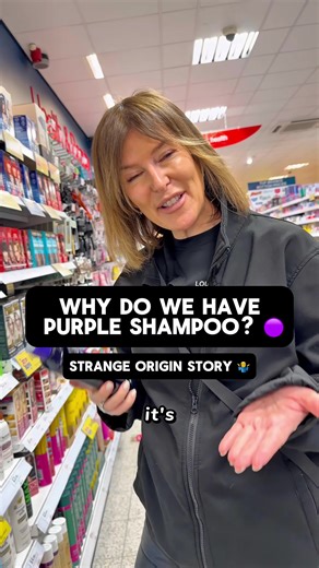 You'll never guess the origin story of purple coloured shampoos!!