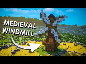 Simple Medieval Windmill Minecraft Build Tutorial