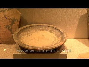 Historical pottery of red ware and grey ware from Harappan Period, Rajasthan