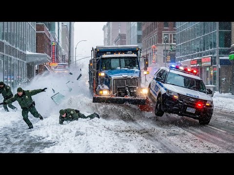 Idiots With Diesel Trucks: Ice Road Madness Caught On Camera | EXTREME Winter Driving Fails #1