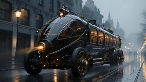 Steampunk, Bus, Victorian. Free Stock Video