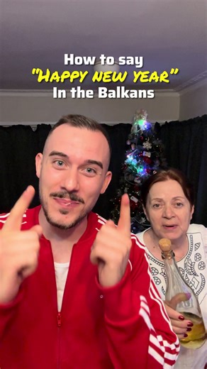 Happy New Years in the Balkans! 🍻 #balkan #newyear #balkantiktok #language