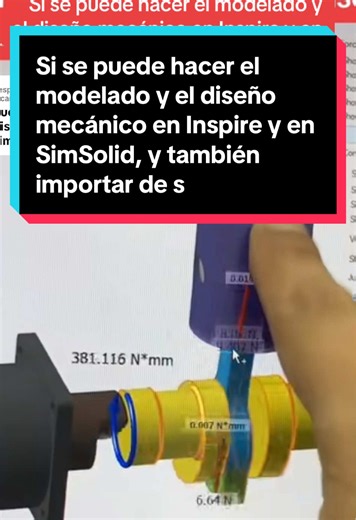 Respuesta a @Ricardo Castro Si se puede hacer el modelado y el diseño mecánico en Inspire y en SimSolid, y también importar de solidworks #modelado #cad #inspire #simulacion #simsolid
