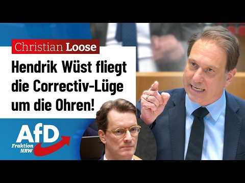 Hendrik Wüst's Correctiv lie is blown up in his face! – Christian Loose (AfD)