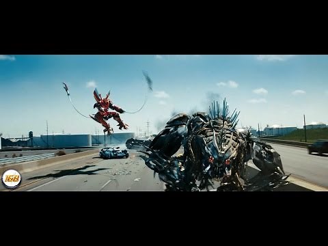 Transformers 3 Dark Of The Moon Highway Chase with Ironhide and Sideswipe VS Dreads 1080p [HD]
