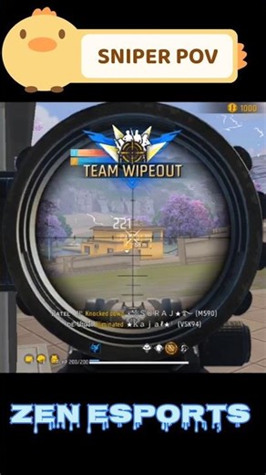 SNIPER POV #esports #freefire #sniping