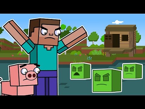 Slime & The Swamp Hut | Block Squad (Minecraft Animation)