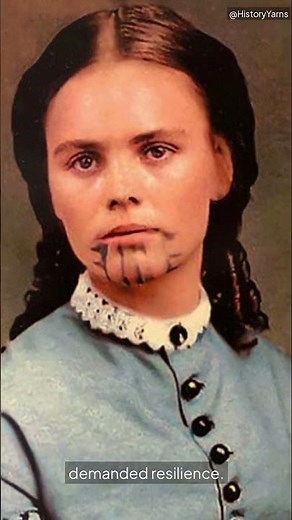 Olive Oatman: The Captive Girl With the Blue Tattoo #wildwest #history #shorts